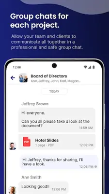 SafeRoom - Business Messenger android App screenshot 2